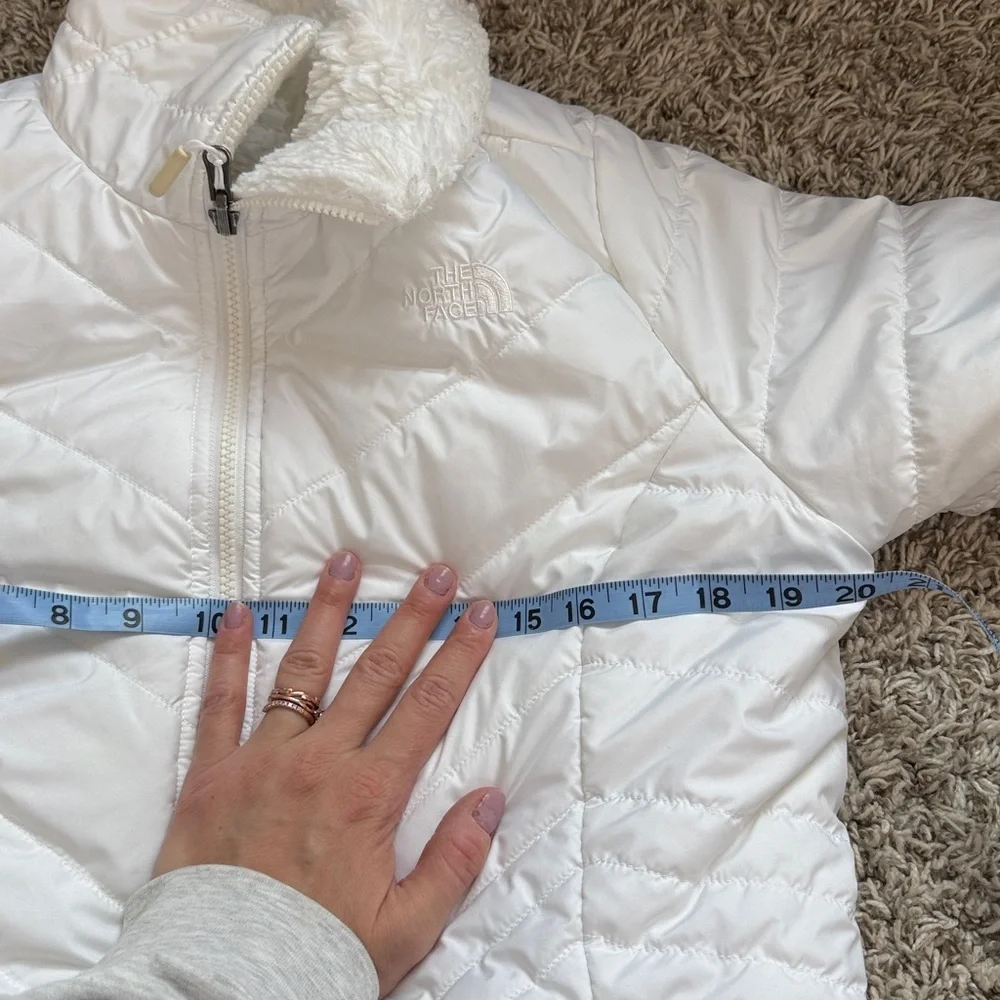 The North Face Reversible Puffer Winter Jacket White size Small - Picture 14 of 16